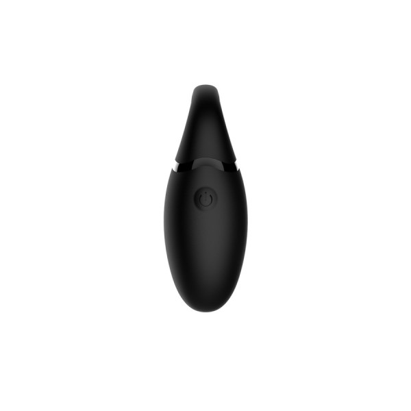 Œuf vibrant noir avec languette à picot pour stimuler le clitoris 